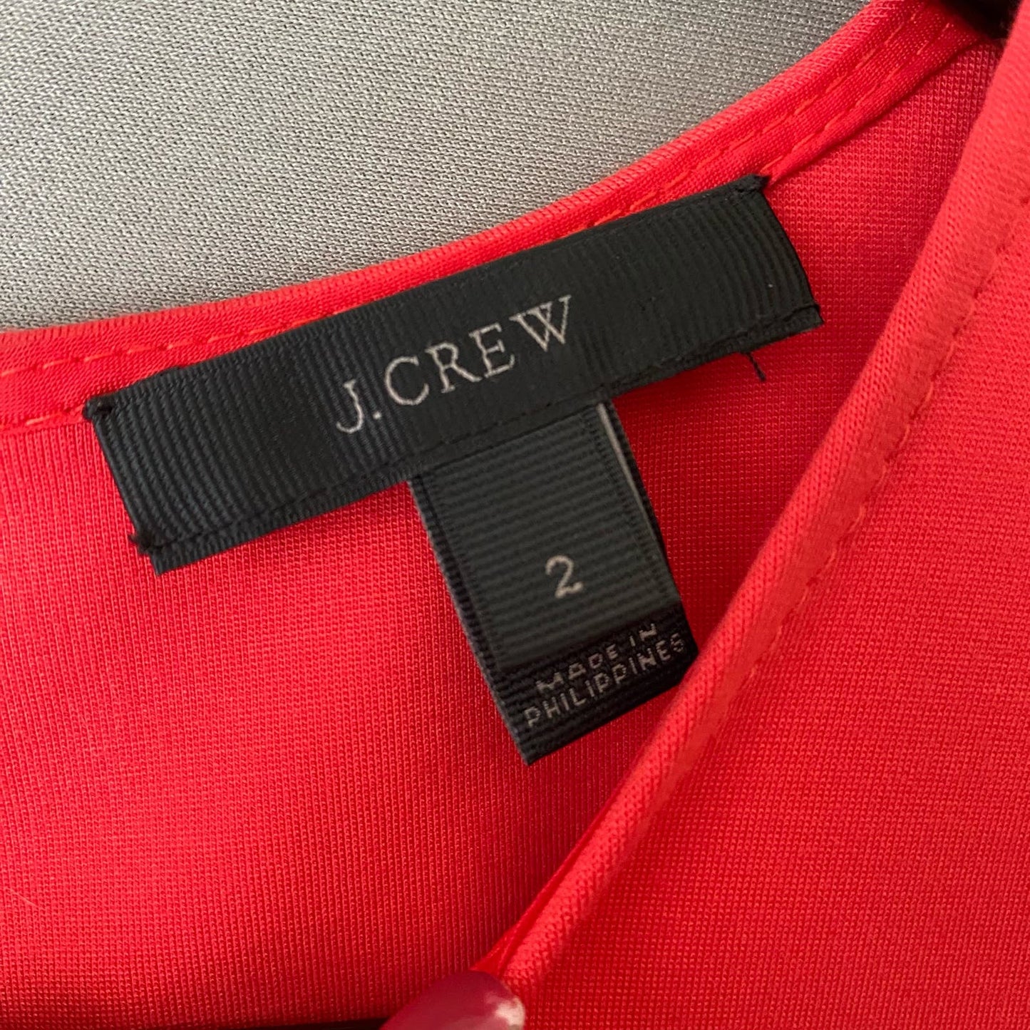 J.Crew sz 2 cap sleeve coral sheath mini dress