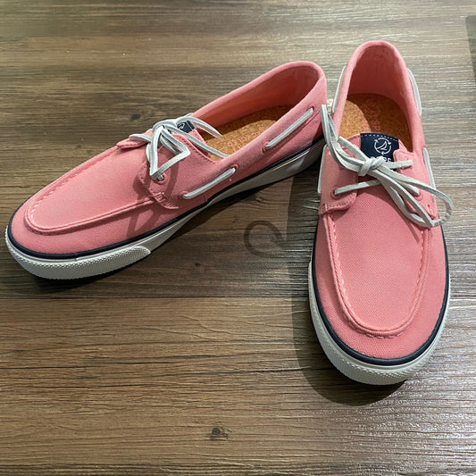 Sperry sz 9.5 pink Bahama 2.0 lace up loafers NWT