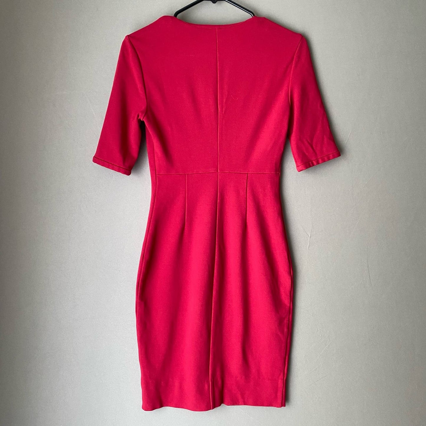 Diane Von Furstenberg sz 0 red zip  sheath mini dress
