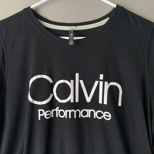 Calvin Klein sz L black performance short sleeve shirt