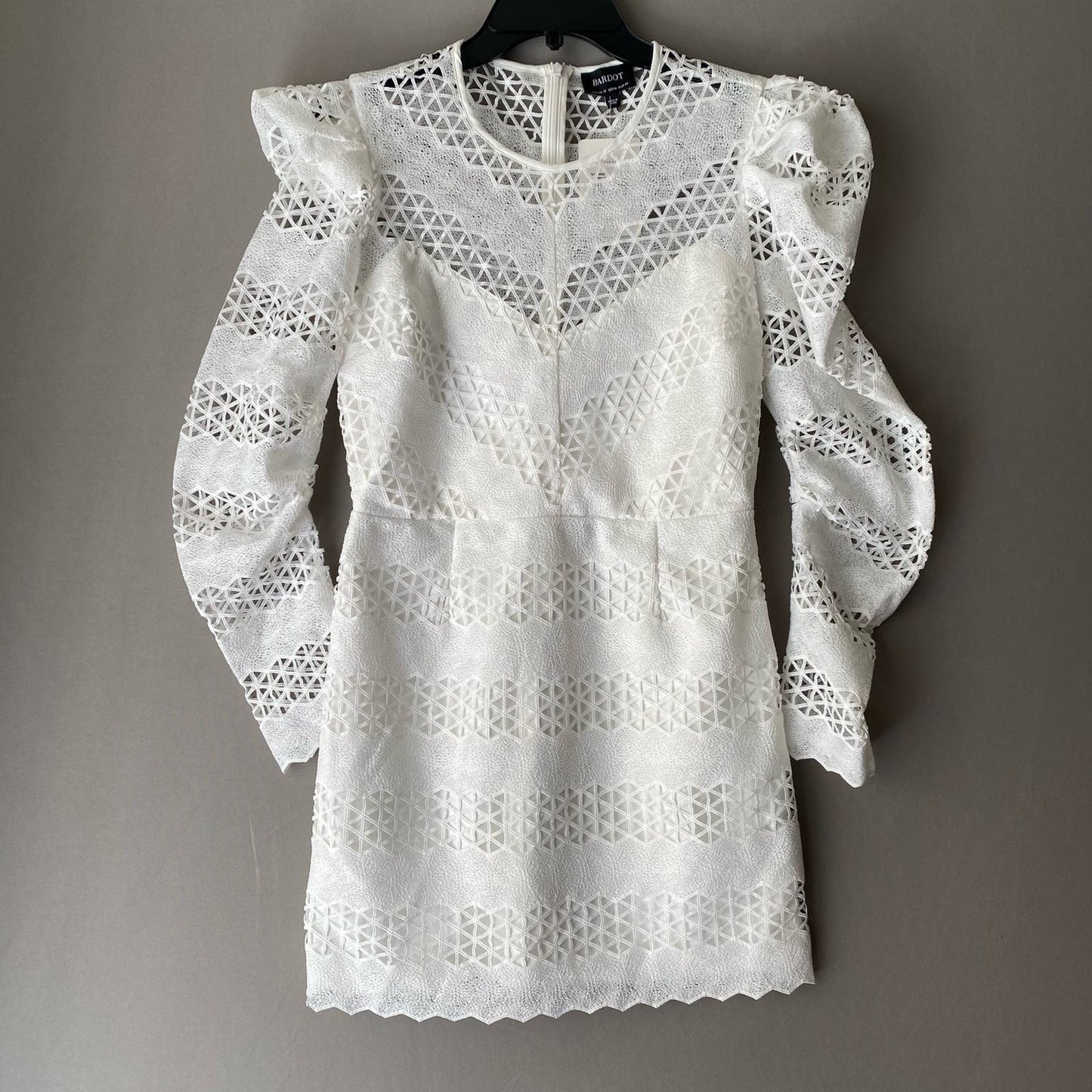 Bardot Nordstrom sz 8 or M lace white party mini dress