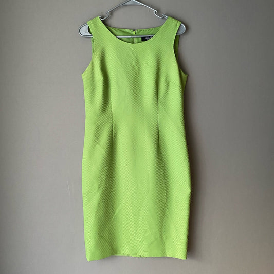 Kasper sz 6 lime Vintage green mod sheath dress