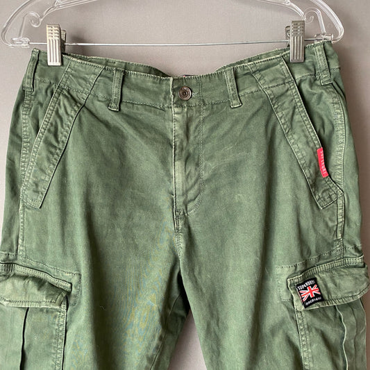 The Rookie by Superdry sz 10 green cargo pants