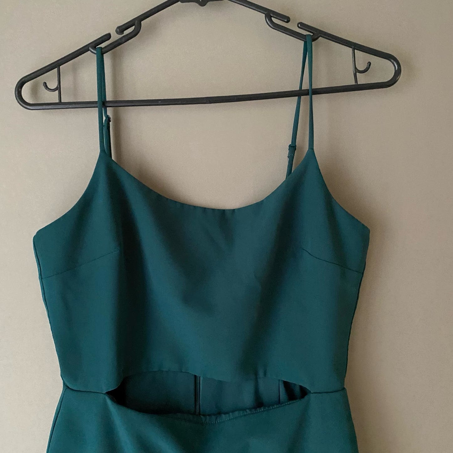 WAYF size small cut out green mini party dress