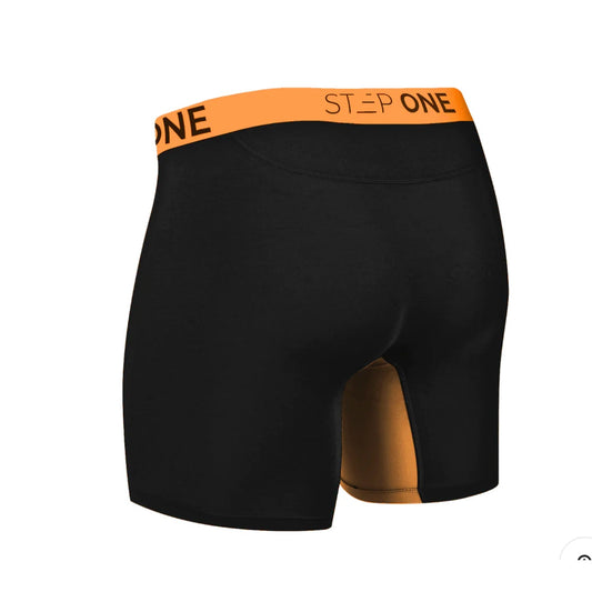 Step One sz 4XL orange black Boxer briefs NWT