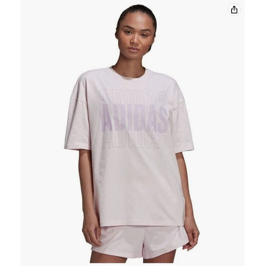Adidas sz L pink 100% Cotton shirt NWT