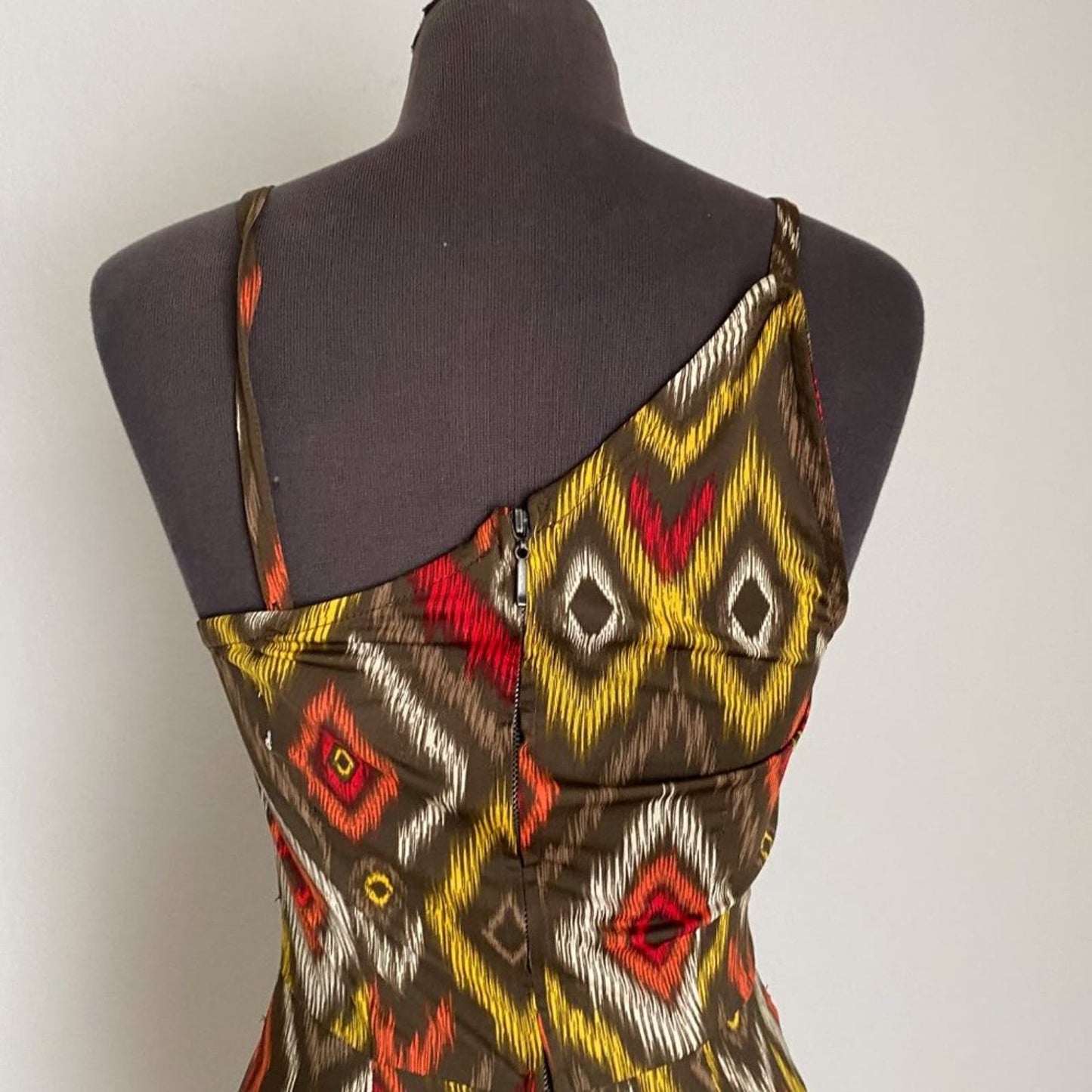 Tatyana sz XS  tribal print boho fitted pencil dress