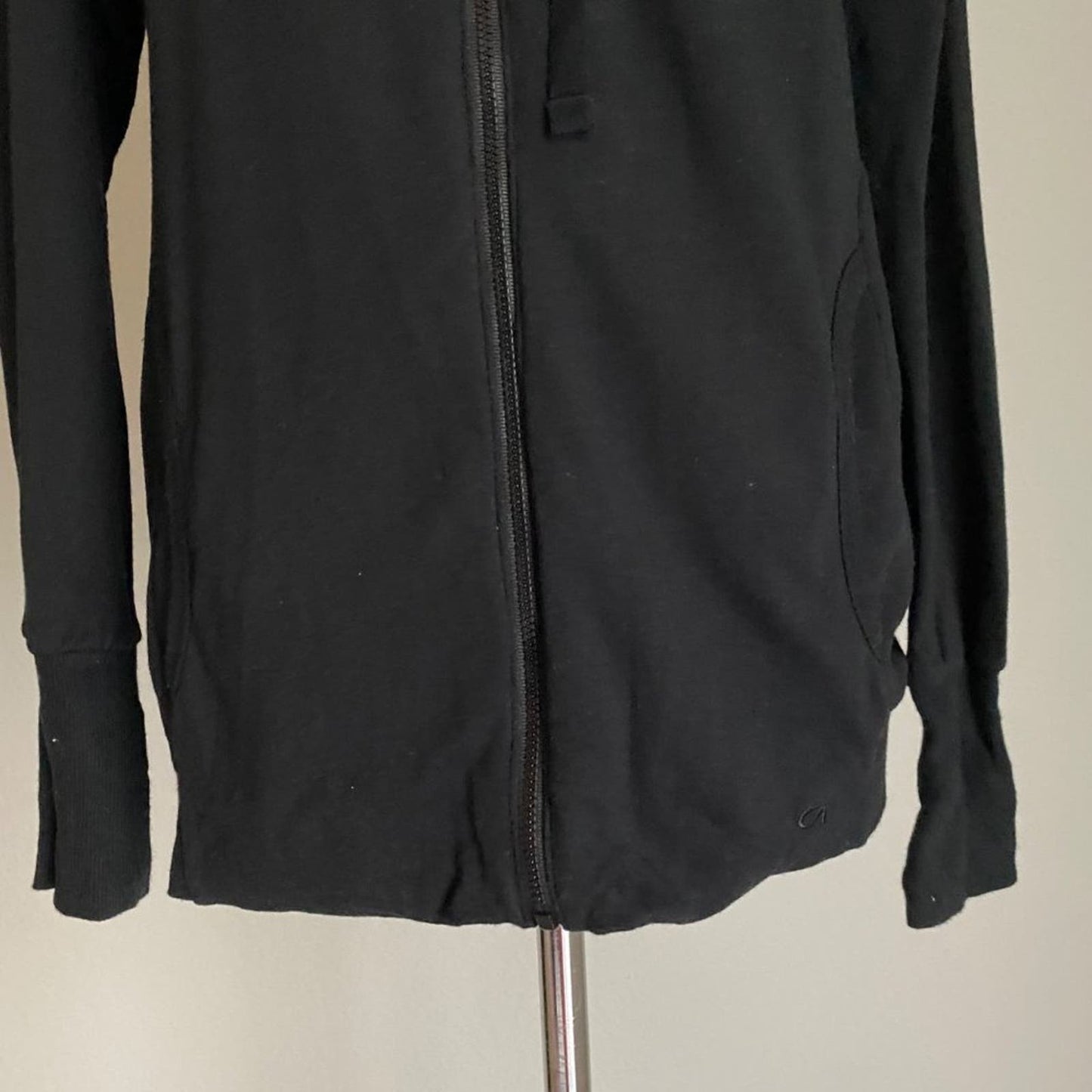 Gap sz S black cotton zip warm sweatshirt