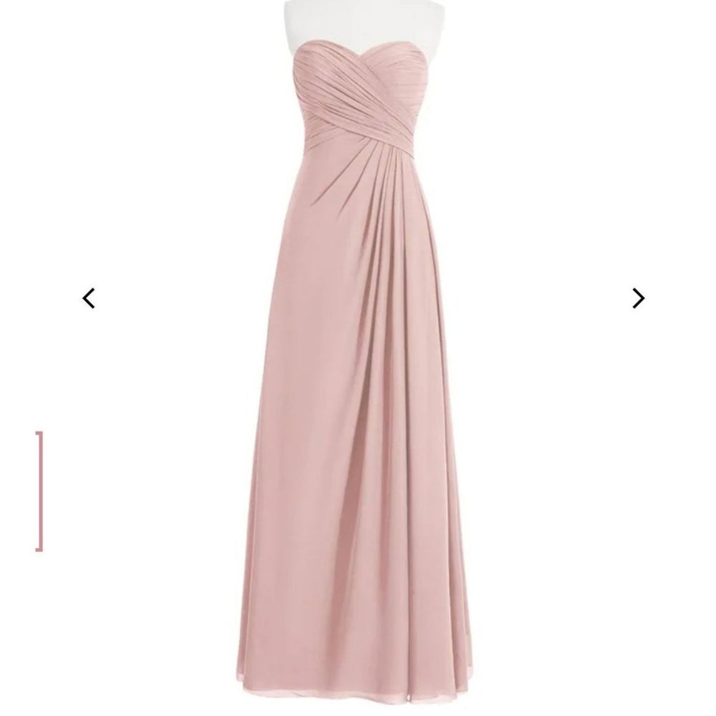 Azazie sz 6 pink Arabella Allure maxi long ball gown  NWT