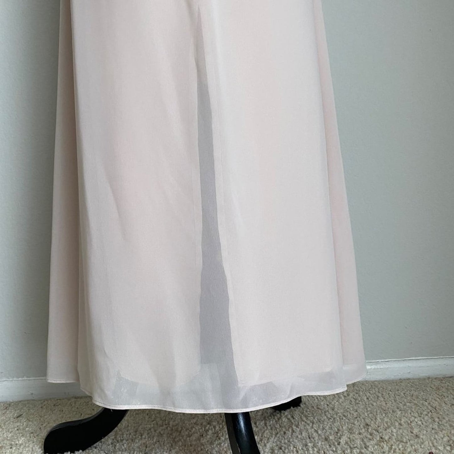 Ceremony sz M pink  sweetheart maxi wedding formal gown